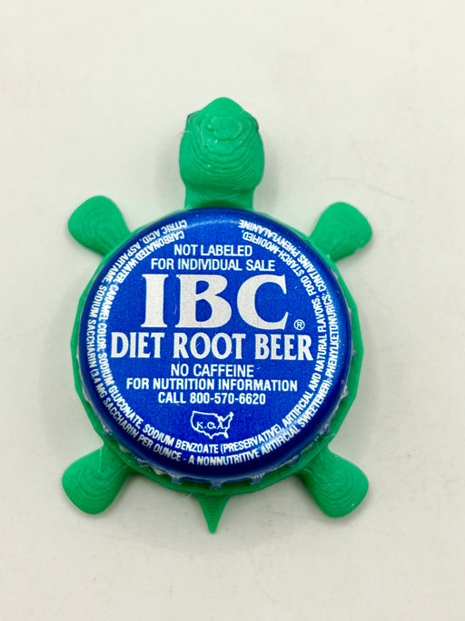 IBC Diet Root Beer (Vintage) - Bottle Cap Magnet Turtle Shell Shocked Art