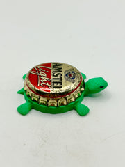 Amstel Light (Vintage, Red Emblem) - Bottle Cap Magnet Turtle Shell Shocked Art