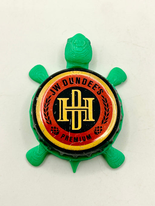 JW Dundee’s Premium - Bottle Cap Magnet Turtle Shell Shocked Art