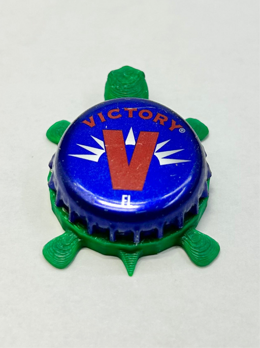 Victory Beer - Bottle Cap Magnet Turtle Shell Shocked Art