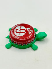 Fanta Soda (Thailand, Red 9) - Bottle Cap Magnet Turtle Shell Shocked Art