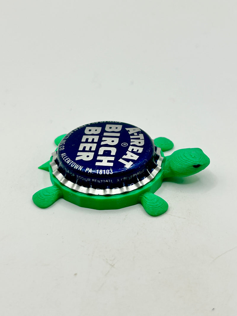 A-Treat Birch Beer - Bottle Cap Magnet Turtle (Copy) Shell Shocked Art