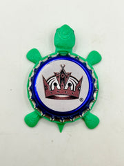 Los Angeles Kings (Labatt Brewing) - Bottle Cap Magnet Turtle Shell Shocked Art