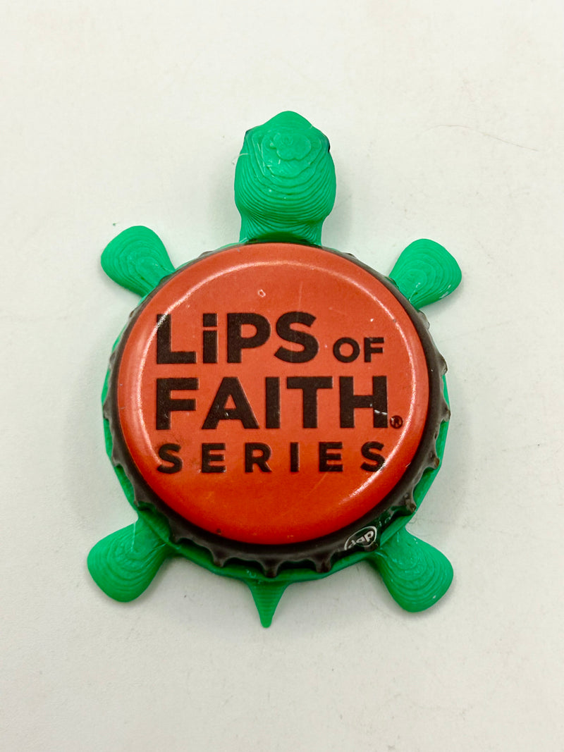 Lips of Faith (Lost Abbey Brewing) - Bottle Cap Magnet Turtle Shell Shocked Art