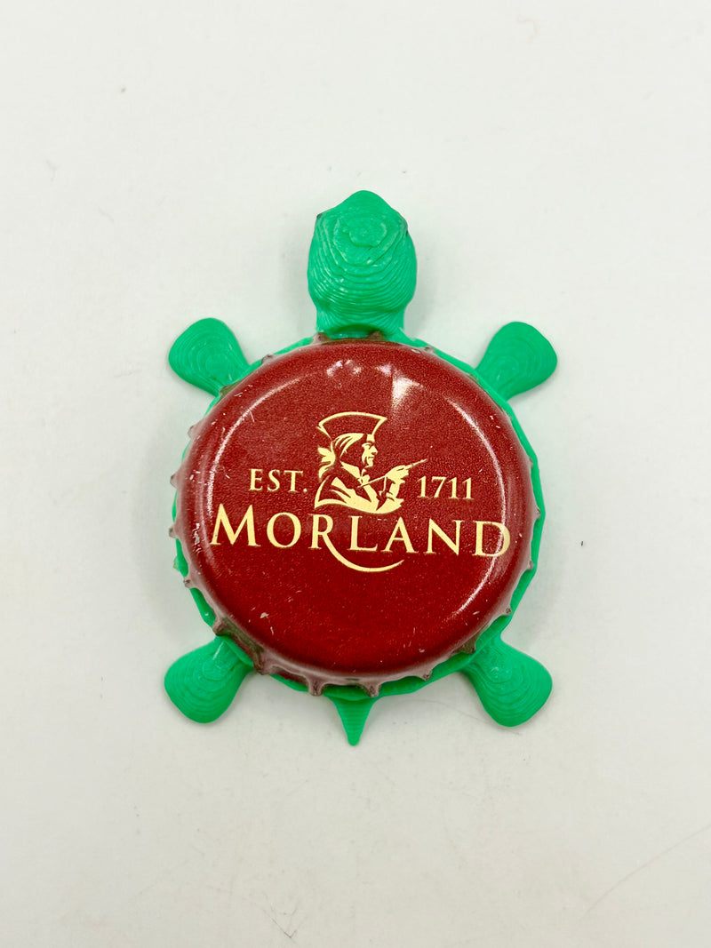 Morland Brewing (Red) - Bottle Cap Magnet Turtle Shell Shocked Art