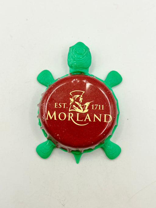 Morland Brewing (Red) - Bottle Cap Magnet Turtle Shell Shocked Art