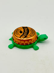 Badger Brewing (Orange) - Bottle Cap Magnet Turtle Shell Shocked Art