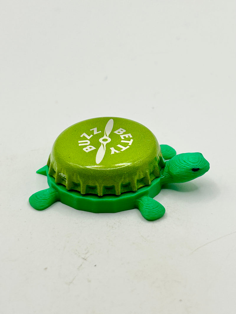 Betty Buzz Sparkling Margarita - Bottle Cap Magnet Turtle Shell Shocked Art
