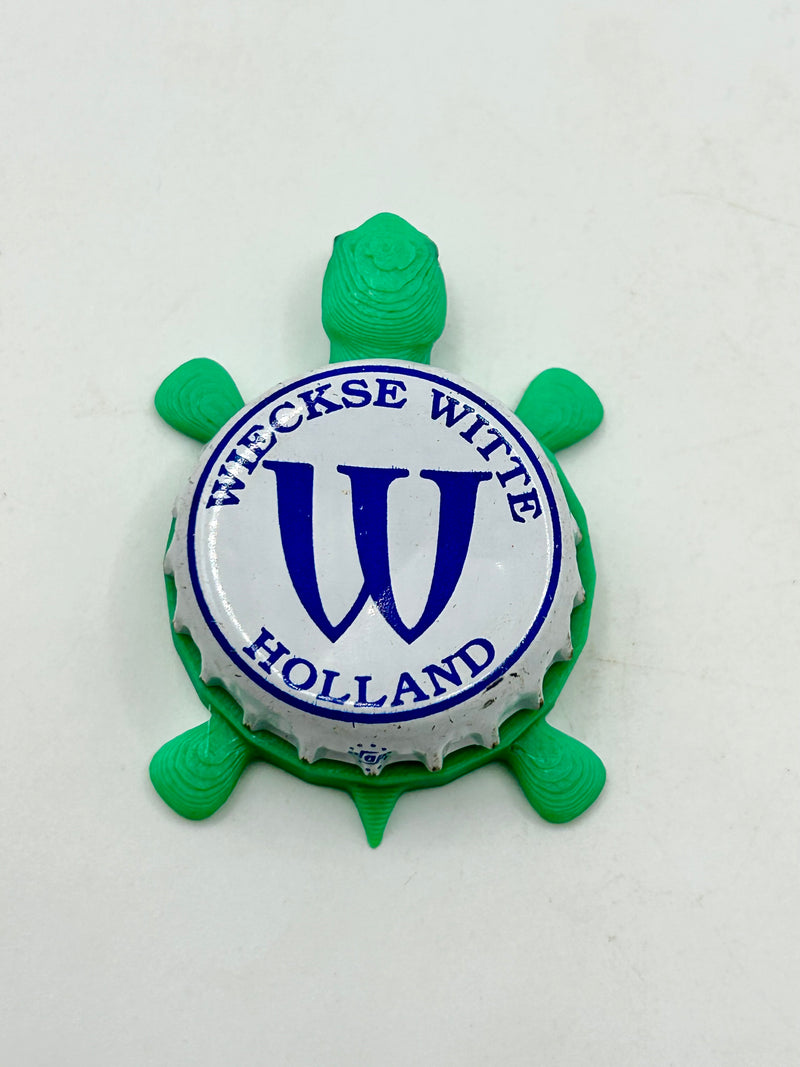 Wieckse Witte (Netherlands) - Bottle Cap Magnet Turtle Shell Shocked Art