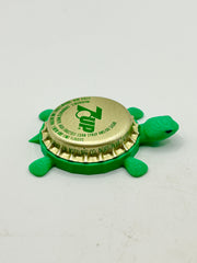 7UP (Gold) - Bottle Cap Magnet Turtle Shell Shocked Art