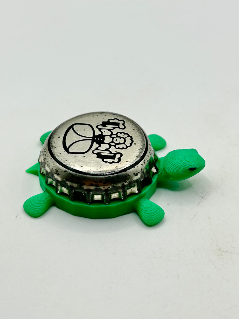 Trumer Pils (Austria) - Bottle Cap Magnet Turtle Shell Shocked Art