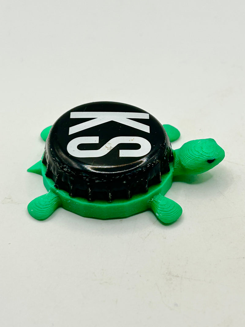 Karl Strauss Brewing (KS) - Bottle Cap Magnet Turtle Shell Shocked Art