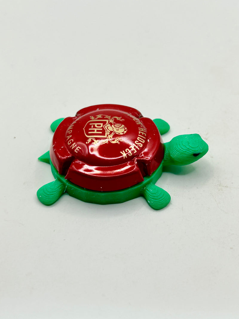 Piper-Heidseick Champagne - Bottle Cap Magnet Turtle (Copy) Shell Shocked Art