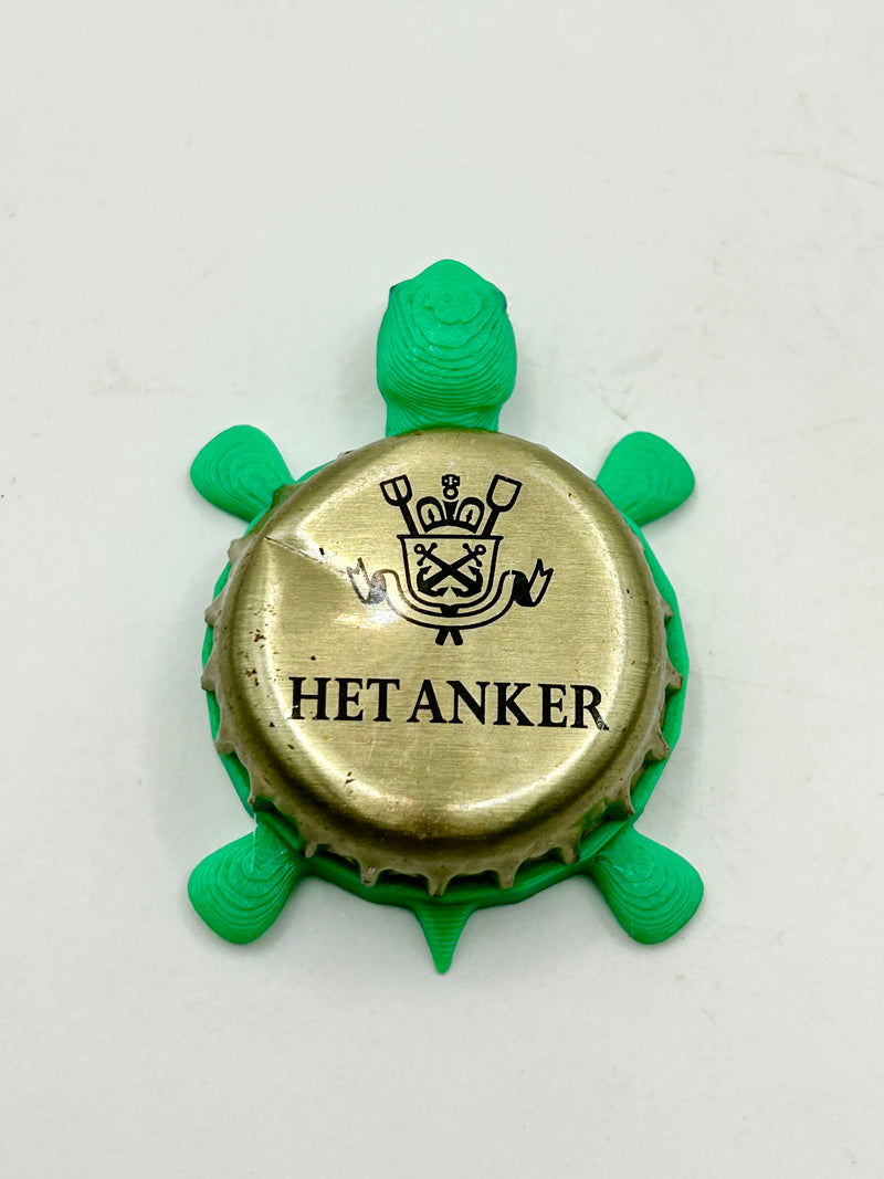 Het Anker (Belgium) - Bottle Cap Magnet Turtle Shell Shocked Art
