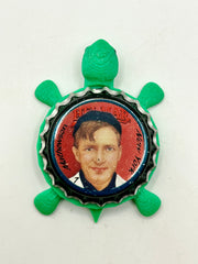 Christy Mathewson, Helmar Brewing Big League Brew (#17) - Bottle Cap Magnet Turtle (Copy) Shell Shocked Art