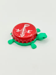 Flying Fish Brewery - Bottle Cap Magnet Turtle Shell Shocked Art