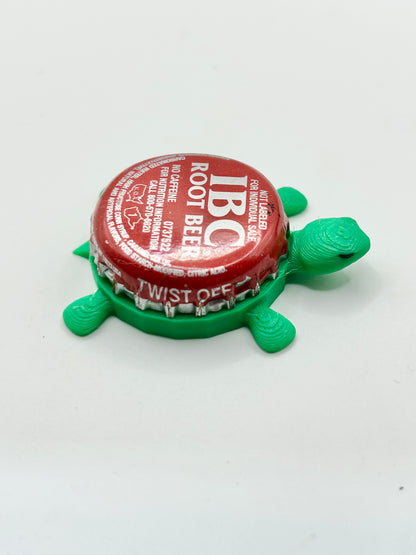 IBC Root Beer (Older Design) - Bottle Cap Magnet Turtle Shell Shocked Art