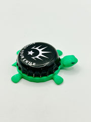 Exile Brewing - Bottle Cap Magnet Turtle Shell Shocked Art