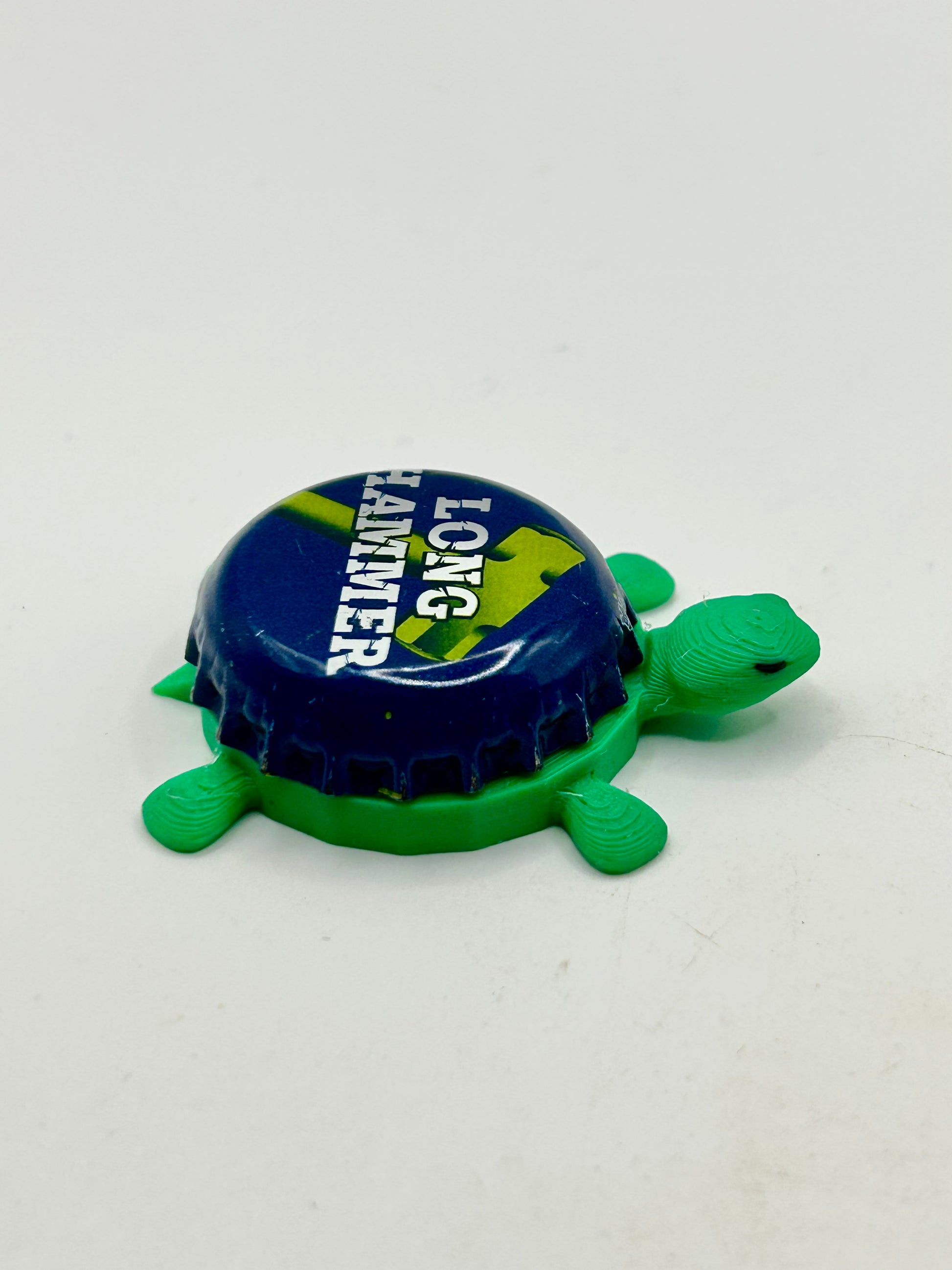 Red Hook Long Hammer IPA - Bottle Cap Magnet Turtle Shell Shocked Art