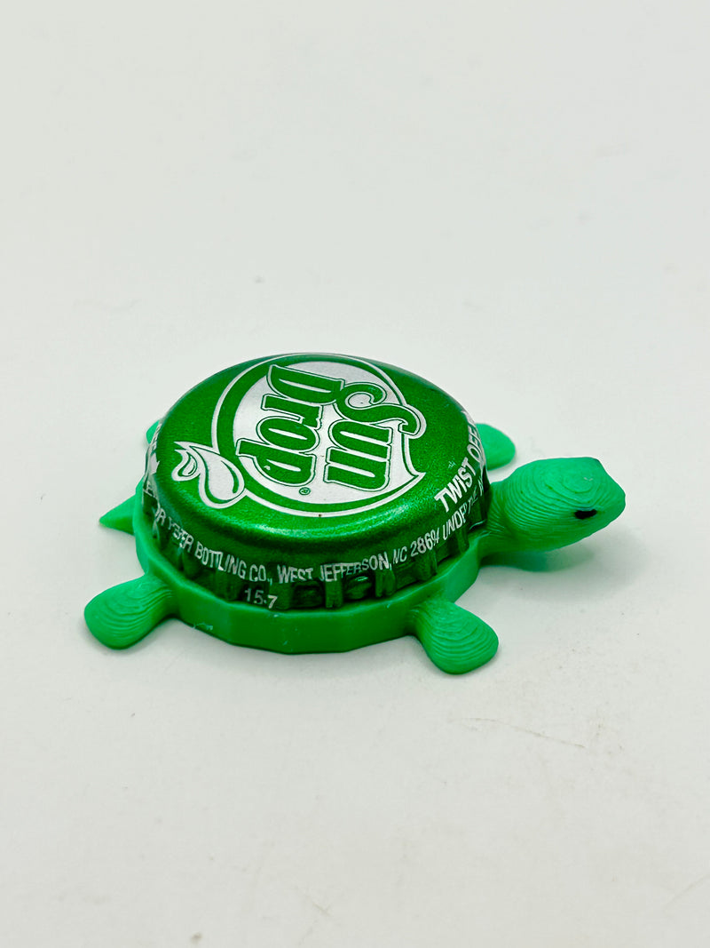 Sun Drop Citrus Soda (Green) - Bottle Cap Magnet Turtle Shell Shocked Art