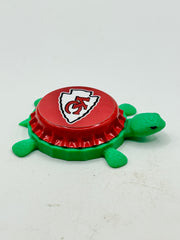 Kansas City Chiefs - Bottle Cap Magnet Turtle (Copy) Shell Shocked Art