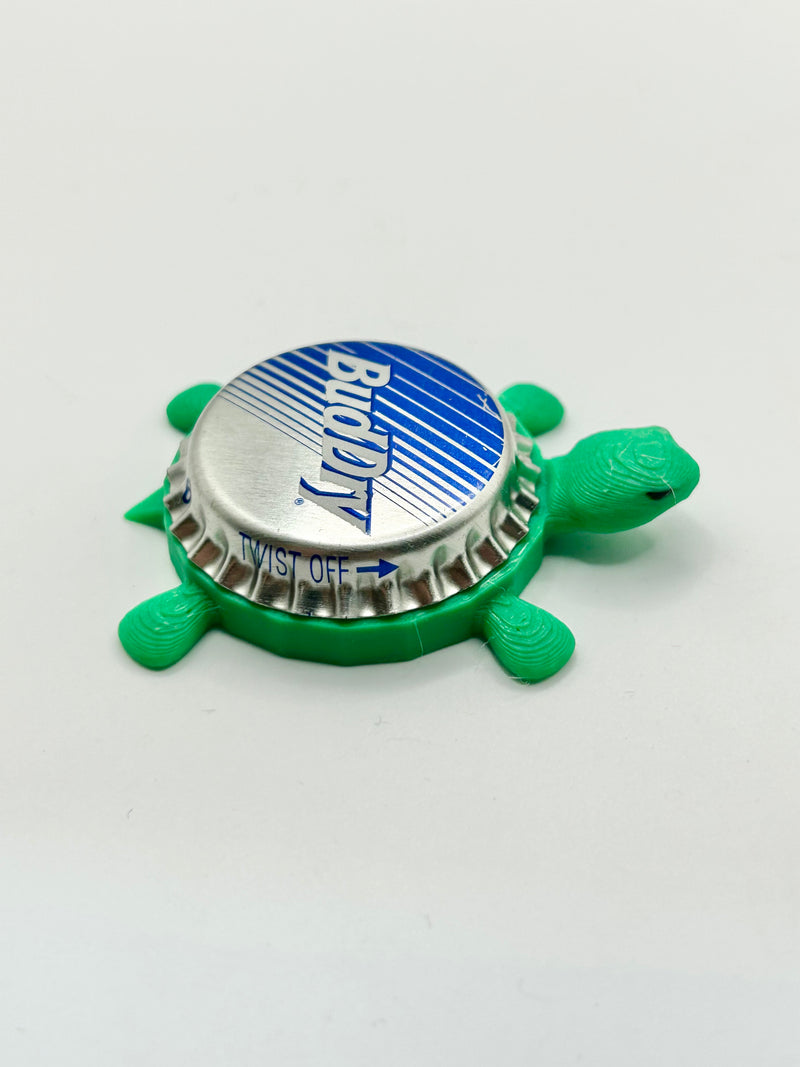 Bud Dry - Bottle Cap Magnet Turtle Shell Shocked Art