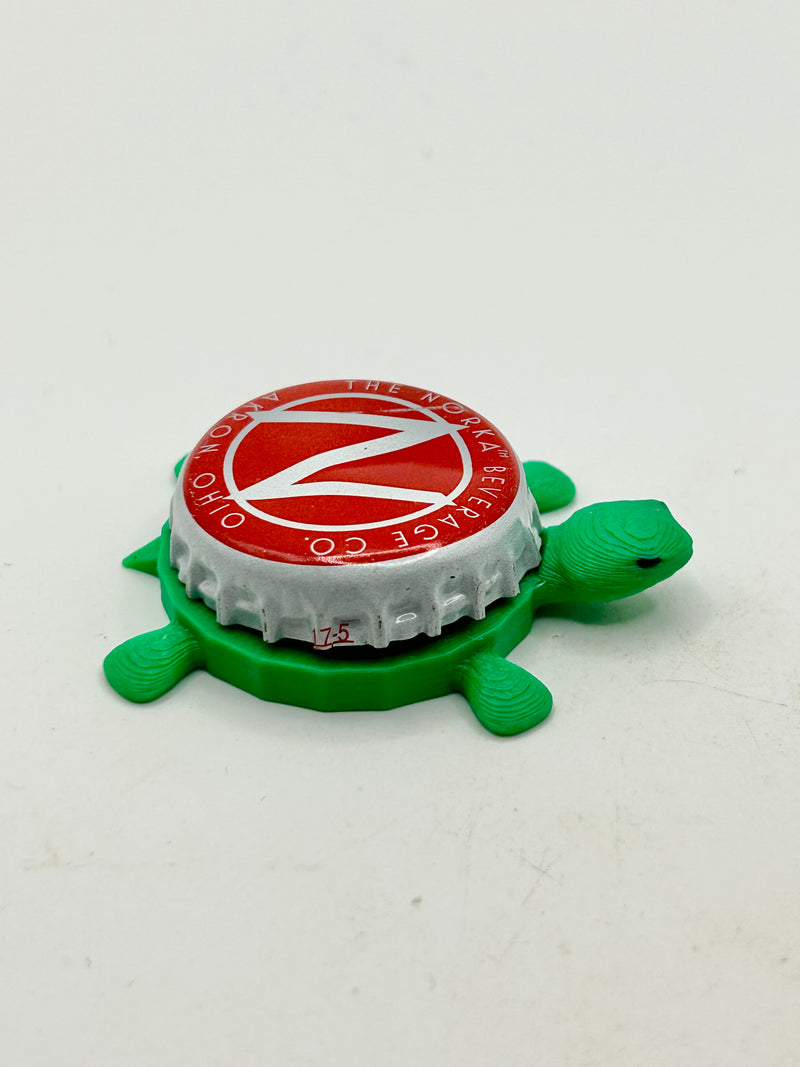 Norka Soda - Bottle Cap Magnet Turtle Shell Shocked Art