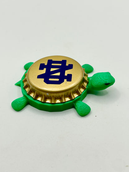 Notre Dame Fighting Irish - Bottle Cap Magnet Turtle Shell Shocked Art