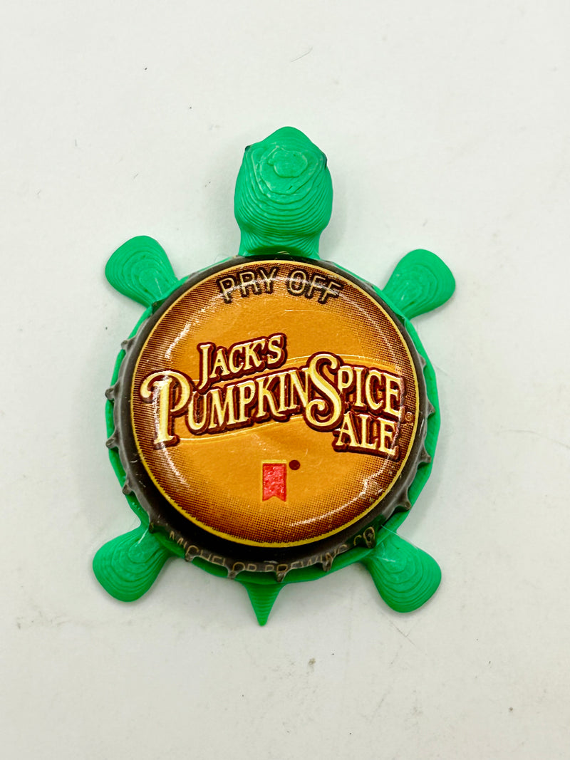 Jack’s Pumpkin Spice Ale (Michelob) - Bottle Cap Magnet Turtle Shell Shocked Art