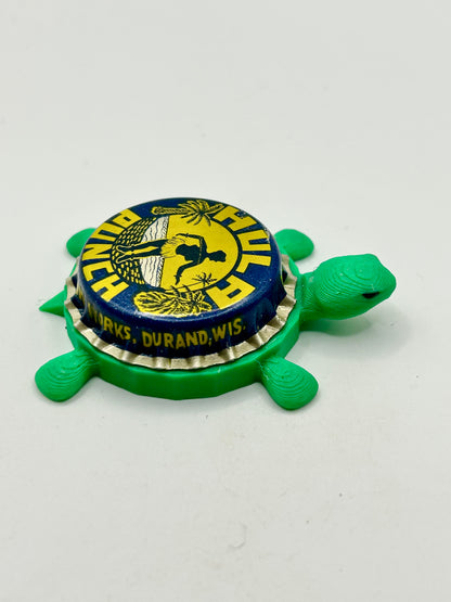 Hula Punch - Bottle Cap Magnet Turtle Shell Shocked Art
