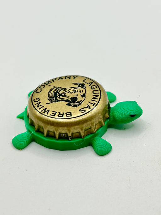 Lagunitas Brewing (Gold 1) - Bottle Cap Magnet Turtle Shell Shocked Art