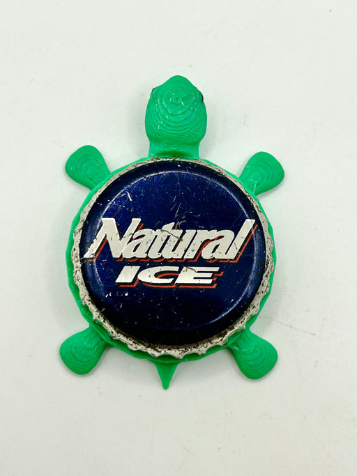 Natural Ice (Vintage) - Bottle Cap Magnet Turtle Shell Shocked Art