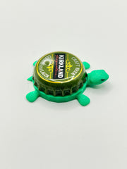 Kirkland German Style Lager - Bottle Cap Magnet Turtle Shell Shocked Art