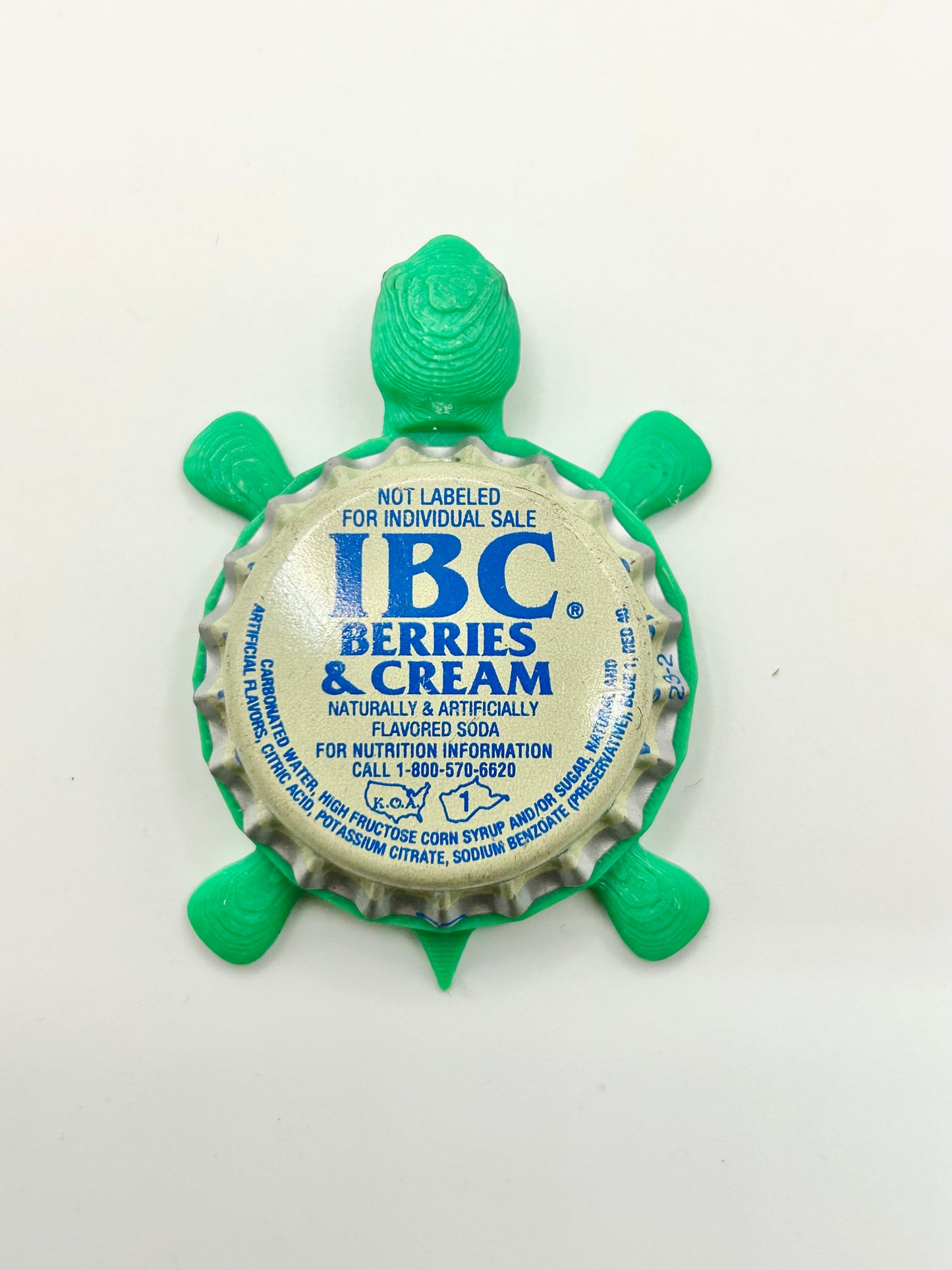 IBC Berries & Cream - Bottle Cap Magnet Turtle