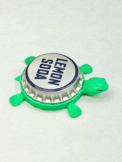 Lemon Soda (Vintage) - Bottle Cap Magnet Turtle Shell Shocked Art