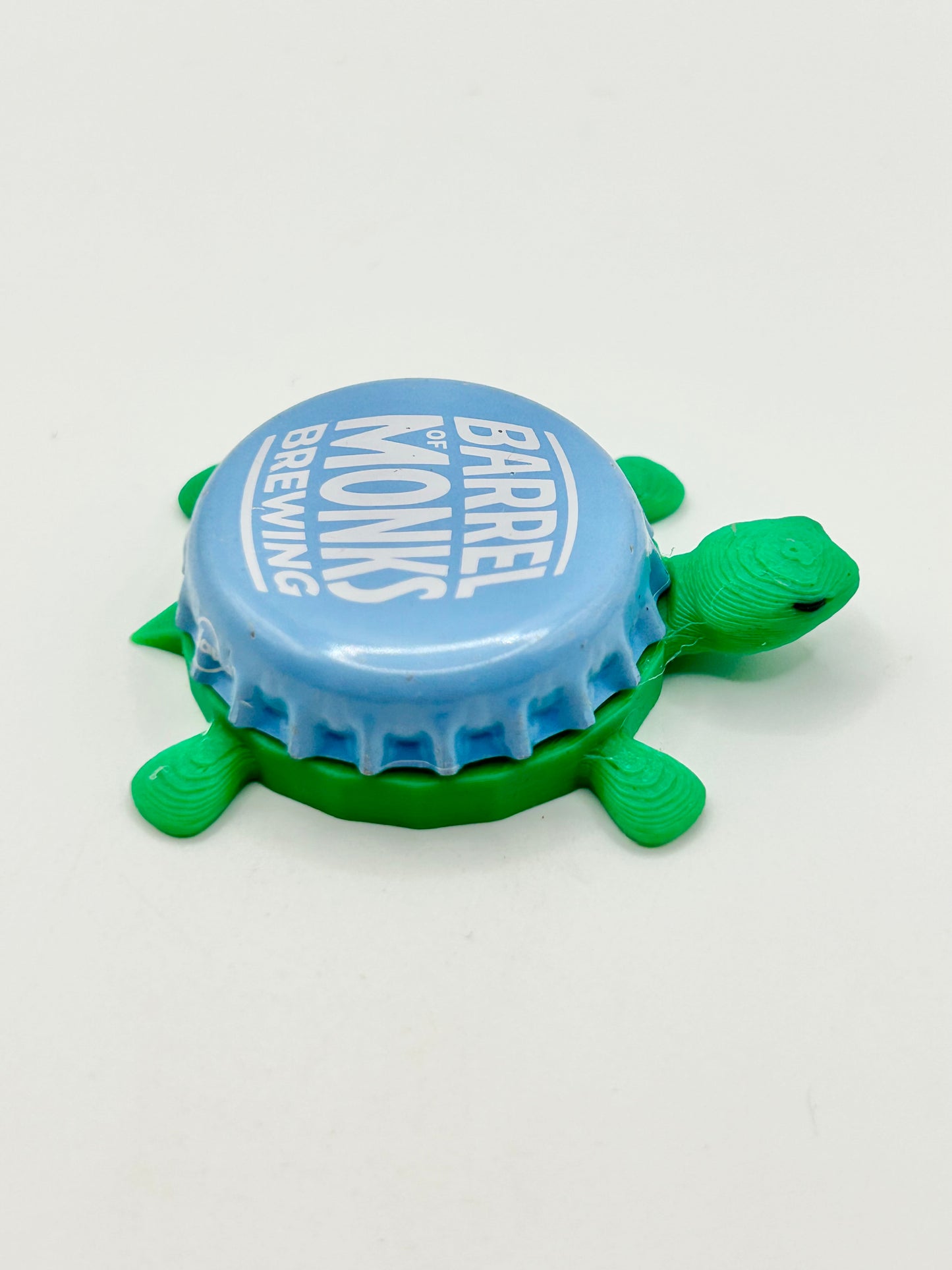 Barrel of Monks Brewing - Bottle Cap Magnet Turtle