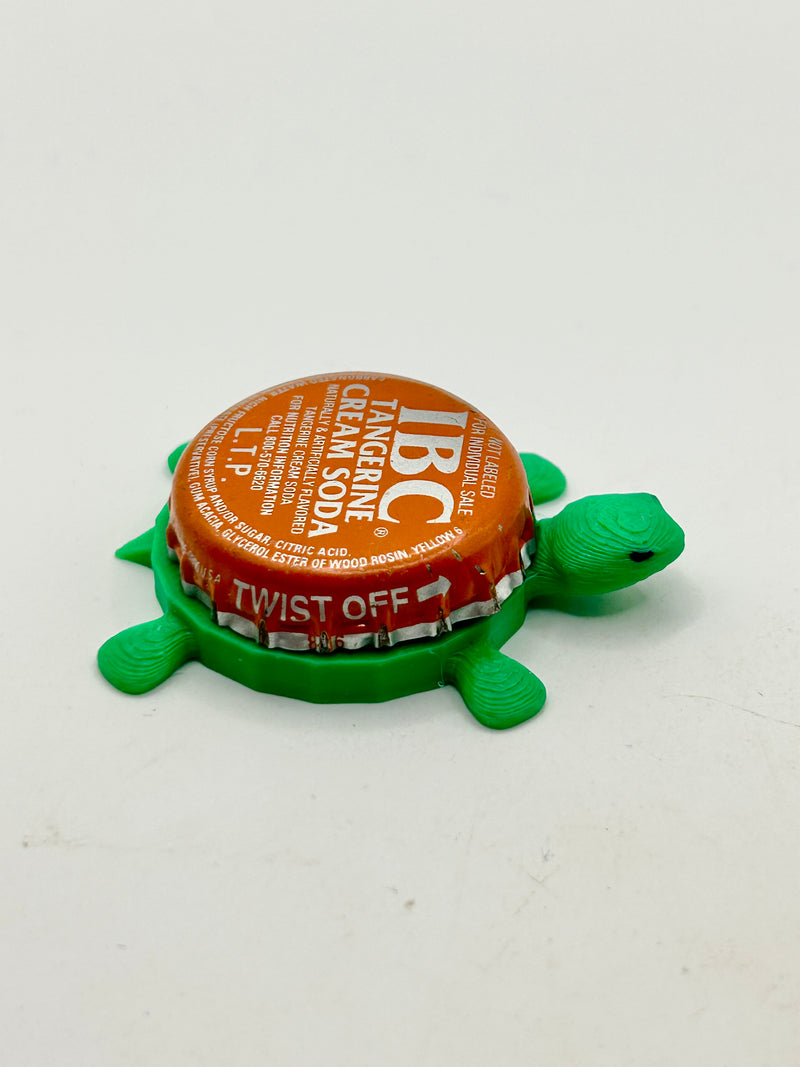 IBC Tangerine Cream Soda - Bottle Cap Magnet Turtle Shell Shocked Art
