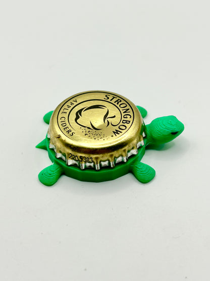 Strongbow Apple Cider (Gold) - Bottle Cap Magnet Turtle Shell Shocked Art