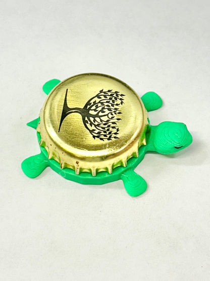 Fever Tree Ginger Beer (Gold) - Bottle Cap Magnet Turtle Shell Shocked Art