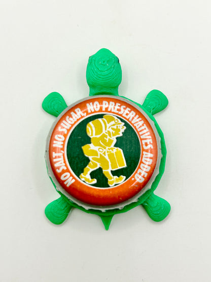 Straub Brewing - Bottle Cap Magnet Turtle Shell Shocked Art