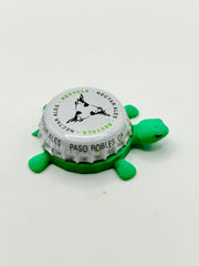 Nectar Ales - Bottle Cap Magnet Turtle Shell Shocked Art