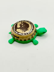 Crooked Oak Brewing - Bottle Cap Magnet Turtle Shell Shocked Art