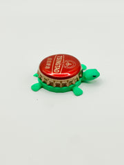 Tsingtao - Bottle Cap Magnet Turtle Shell Shocked Art