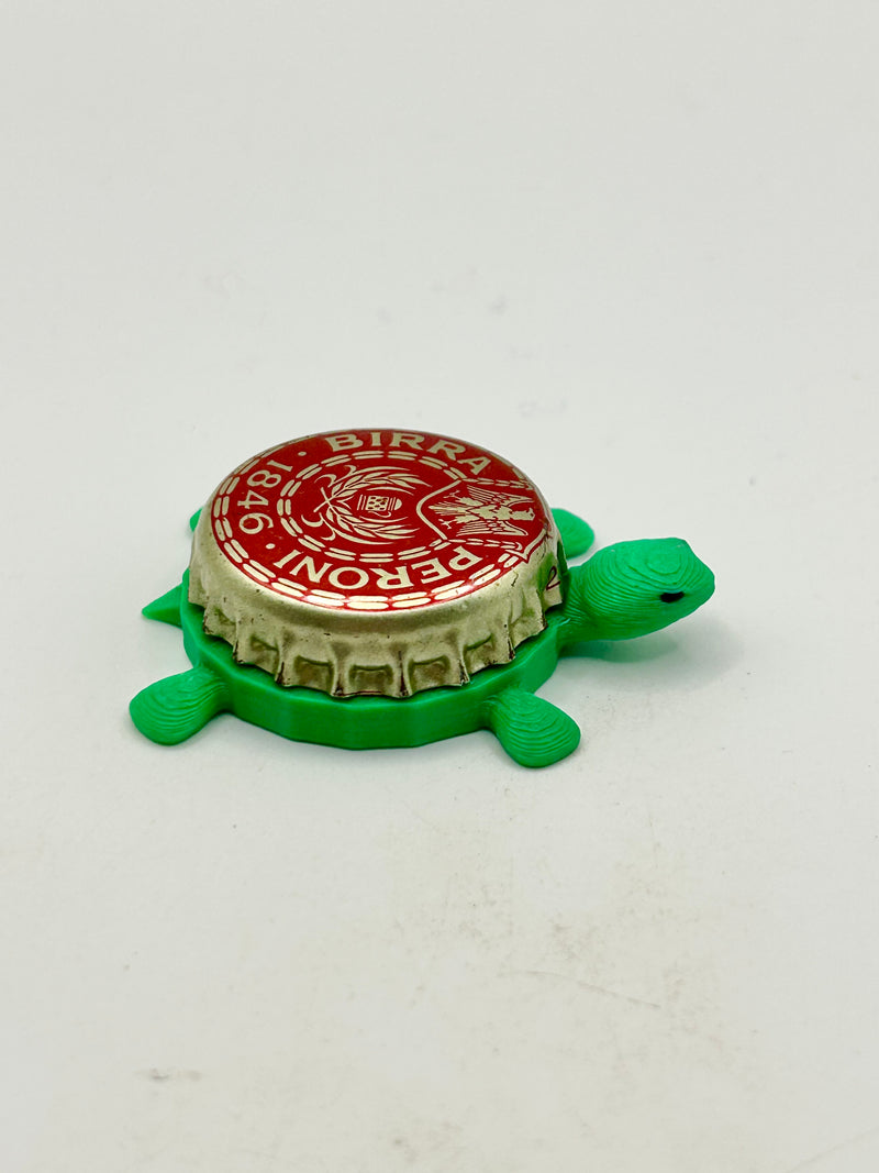 Peroni Birra (Vintage) - Bottle Cap Magnet Turtle Shell Shocked Art