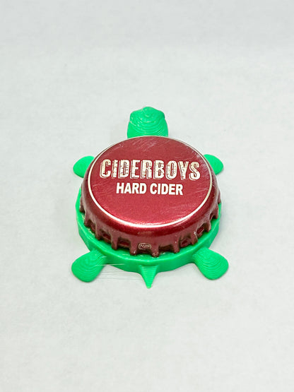 Cider Boys Hard Cider - Bottle Cap Magnet Turtle Shell Shocked Art