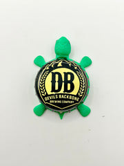 Devils Backbone Brewing (Black) - Bottle Cap Magnet Turtle Shell Shocked Art