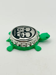 Fritz Cola (Hamburg, Silver) - Bottle Cap Magnet Turtle Shell Shocked Art