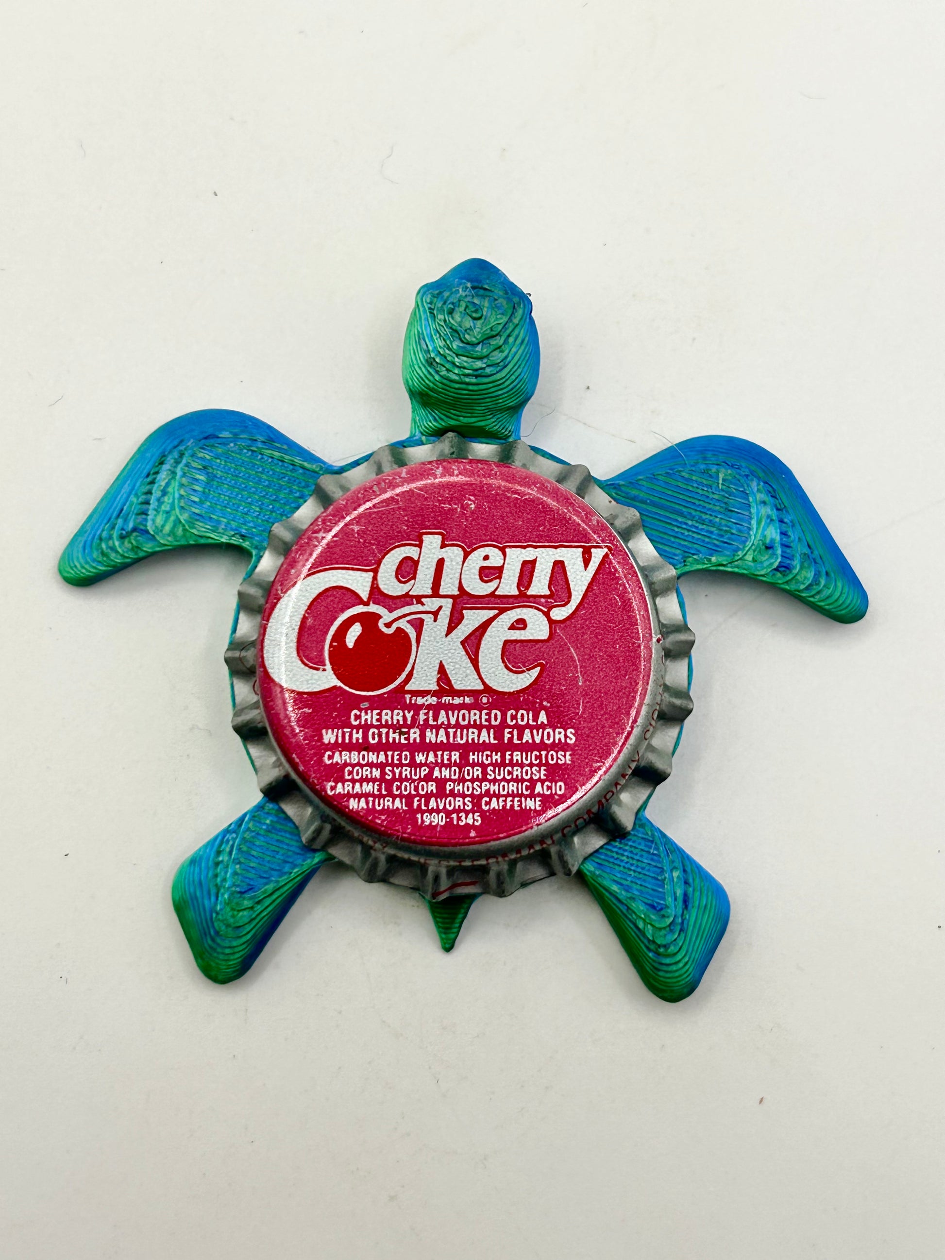 Cherry Coke - Sea Turtle Bottle Cap Magnet Shell Shocked Art