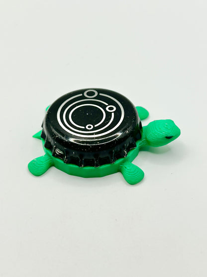 Ecliptic Brewing - Bottle Cap Magnet Turtle Shell Shocked Art