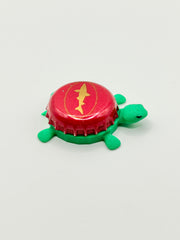 Dogfish (Hot Pink) - Bottle Cap Magnet Turtle Shell Shocked Art